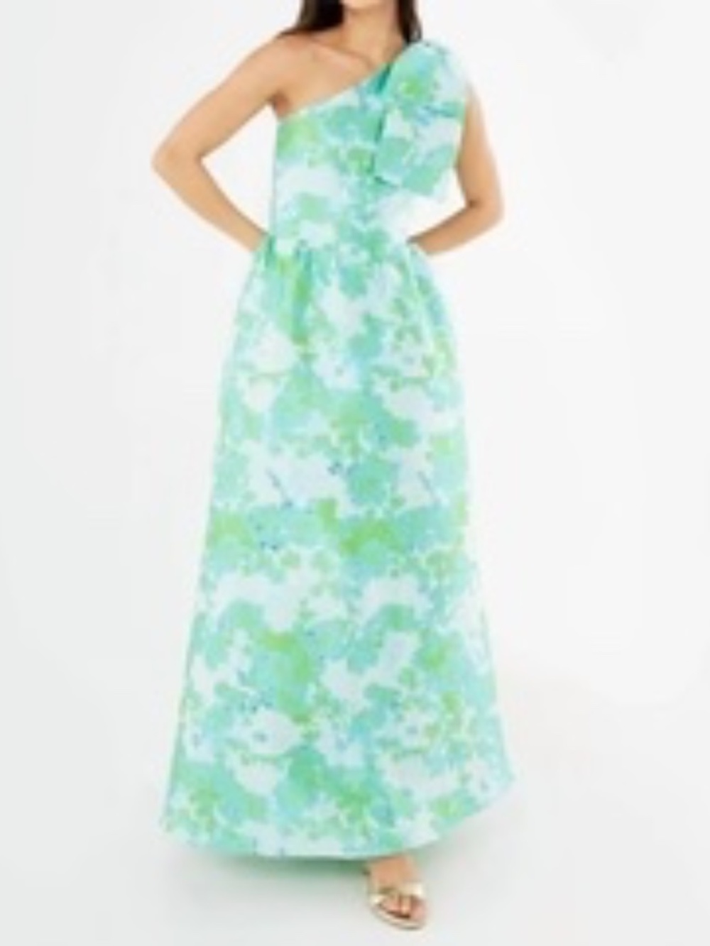 Abbey Glass Caroline Dress – Green – Size Medium – Excellent Condition